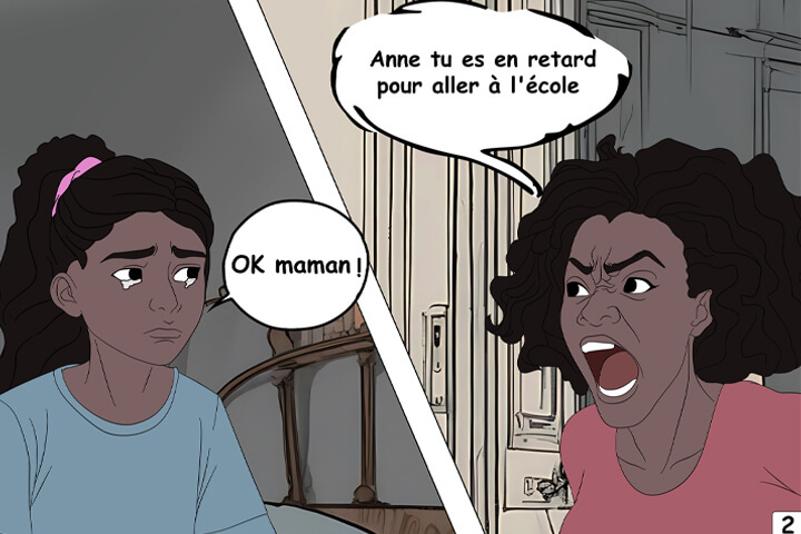 Bande dessinée sur le racisme à l'école, case 2