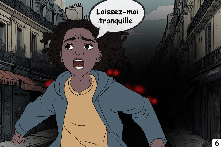 Bande dessinée sur le racisme à l'école, case 6