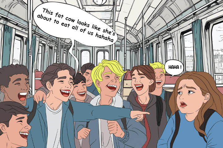 Comic about fat shaming at school, panel 4