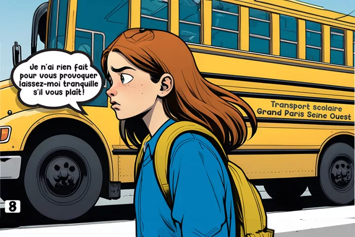 Bande dessinée sur le harcèlement religieux, case 7