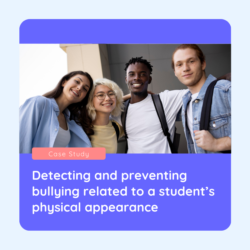 Detecting and preventing bullying related to a student’s physical appearance